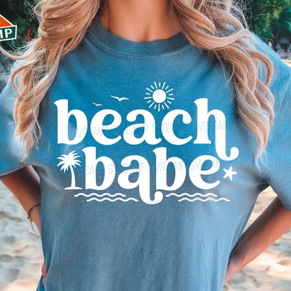 Beach babe svg, summer vibes svg, beach vibes svg, vacation svg, beach please svg, vacay mode svg, summer vacation svg, beach shirt svg