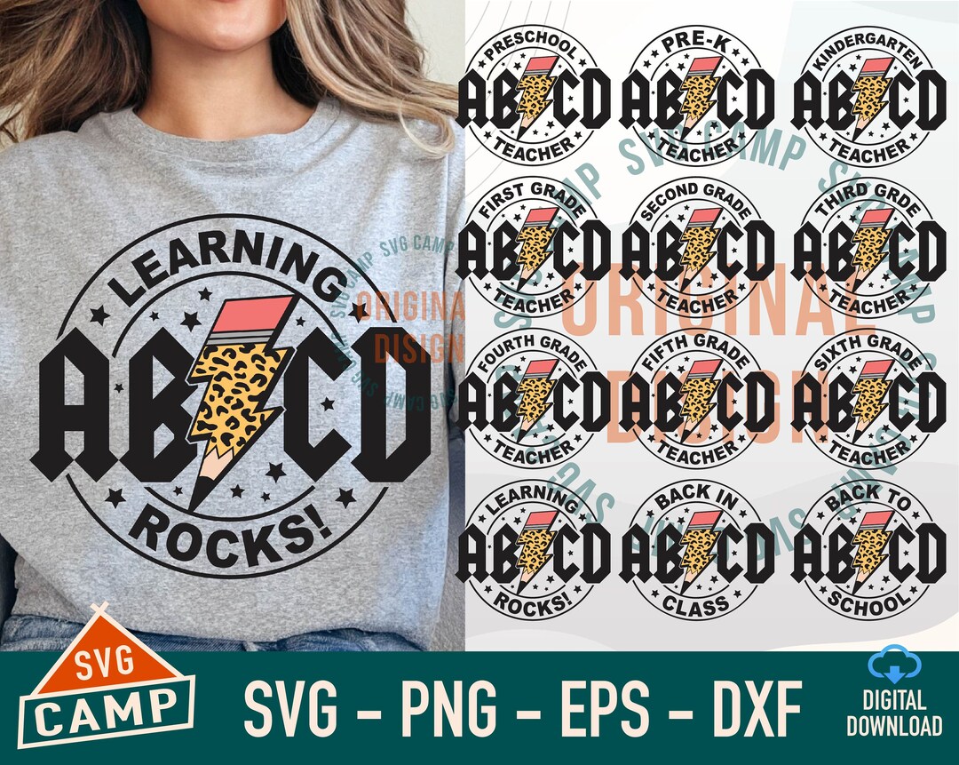 ABCD Teacher Svg Bundle, First Day of School Svg, Back to School Svg ...