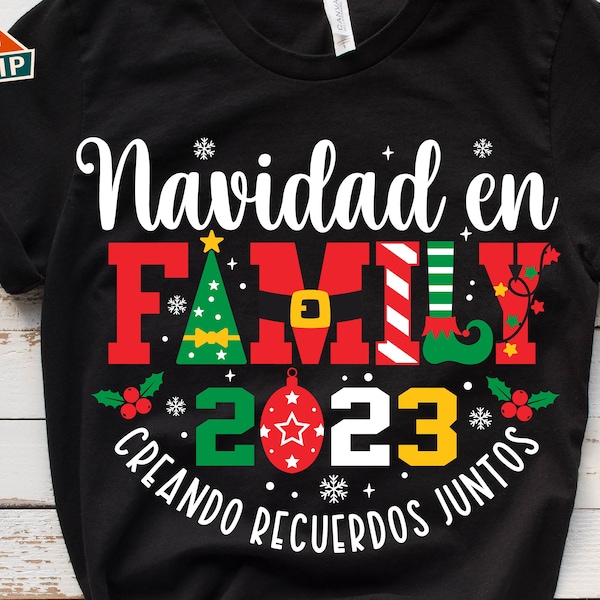 Feliz Navidad 2023 Svg, Spanish Christmas Svg, Luces de Navidad, Christmas 2023, Feliz Navidad Png, Spanish Christmas Matching Family Shirts