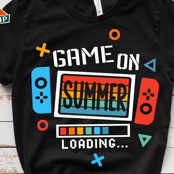 Game On Summer SVG, Summer Video Game Svg, Last day of school, Funny Gamer Quote Svg, End of School Svg, Boys Summer Vacation Shirt