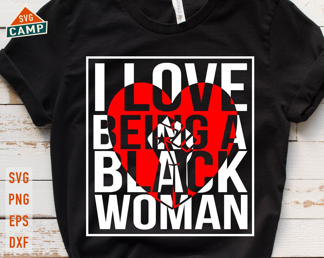 T-shirt "I Love Being A Black Woman" - Soutien Black History Month Et BLM - Unisexe, Noir, Misfits Apparel