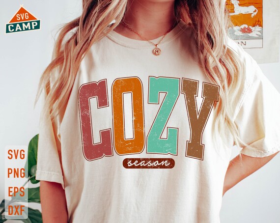 Cozy Season Svg, Cozy Season Png, Thanksgiving Svg, Retro Fall Shirt, Autumn Svg, Stay Home Svg, Cozy Vibes Svg, Cozy Season Shirt