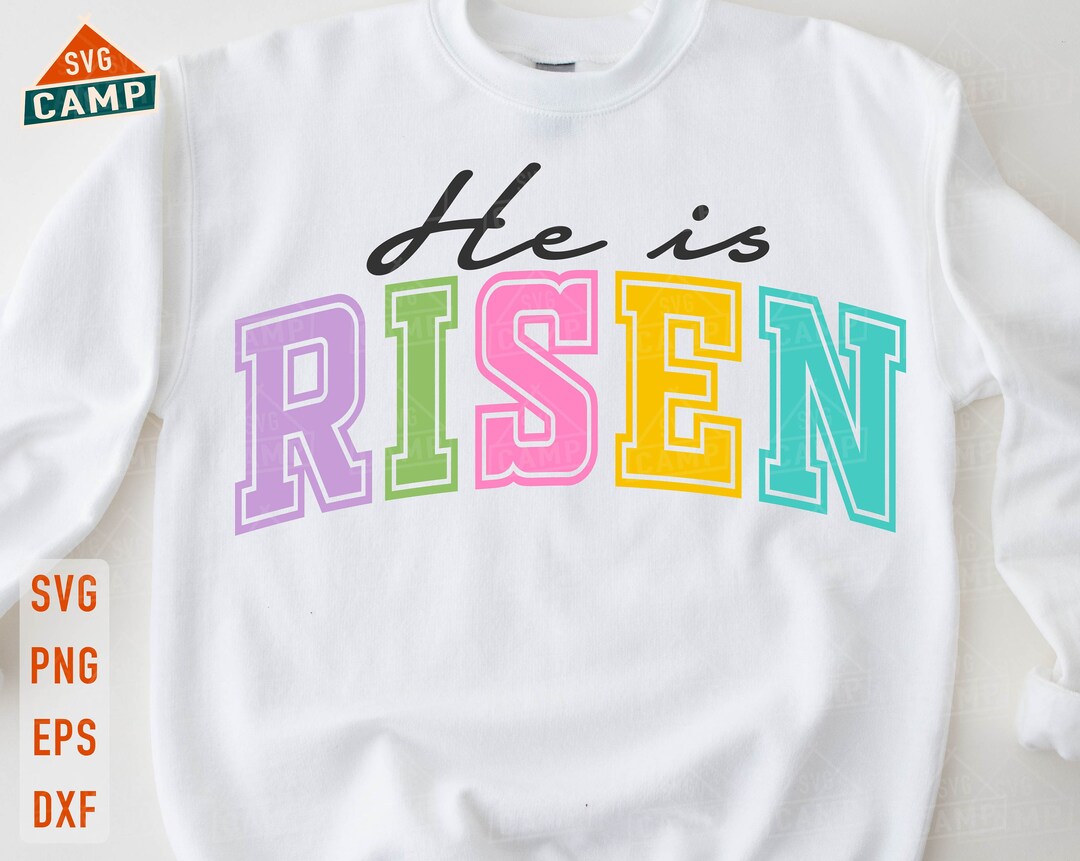 He is Risen Svg, Easter Svg, Christian Svg, He is Risen Png, Jesus