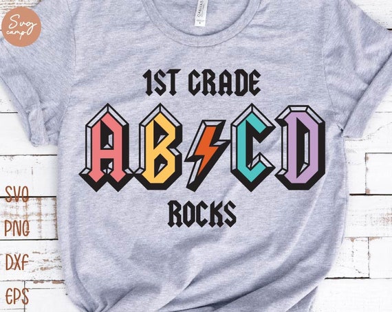1st Grade Rocks Svg First Day of School Svg First Grade Svg - Etsy