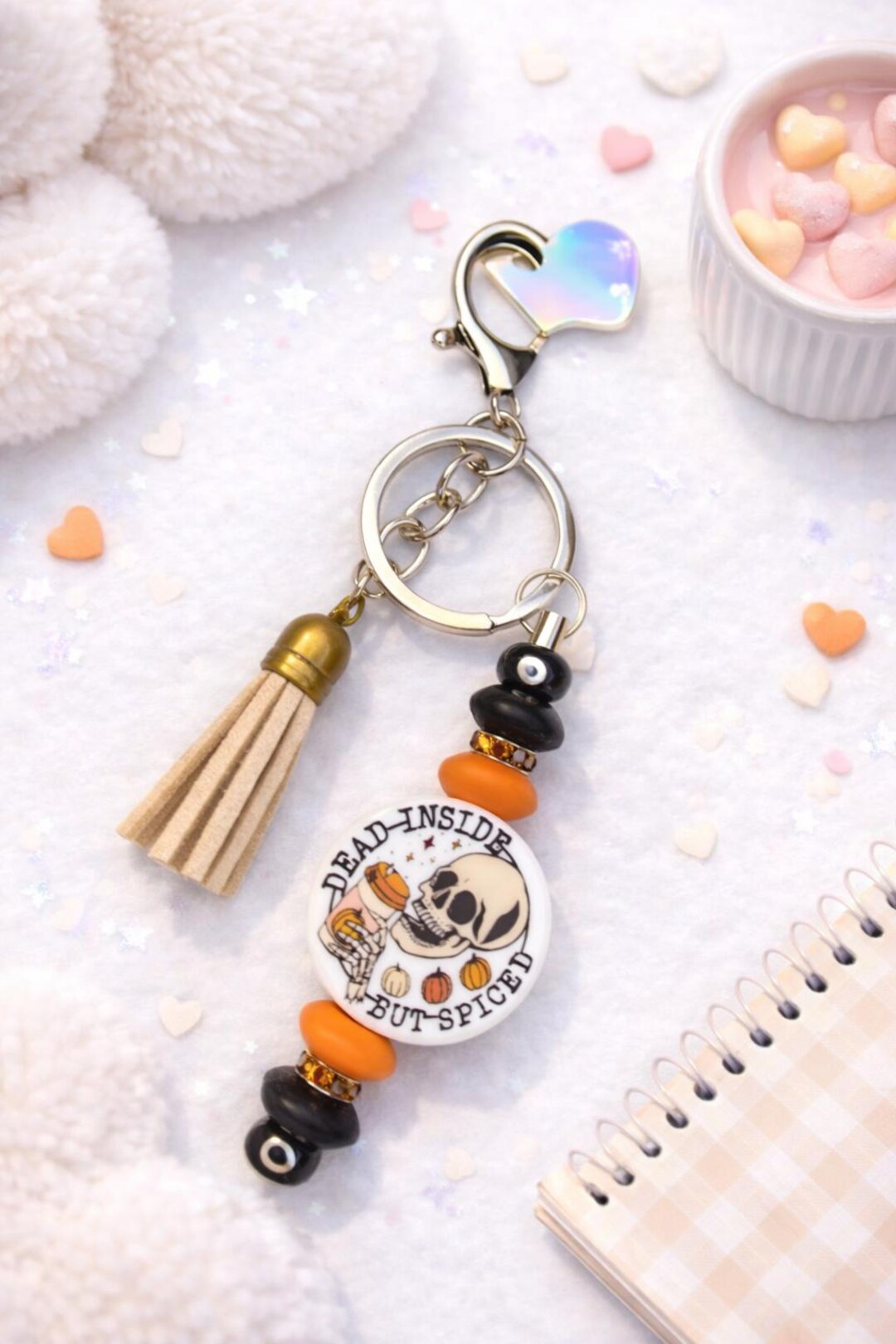 Dead Inside Keychain - Etsy