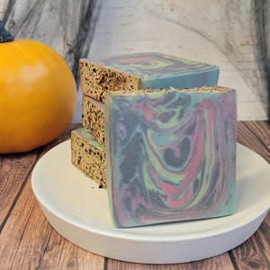 Witches Brew Halloween Cold Process Body Soap Bar  (Vegan) (4.5 oz) Handmade Small Batch Hand Poured