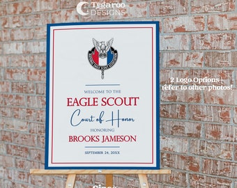 Court of Honor Welcome Sign | Ceremony Sign | Eagle Scout | Editable, Customizable | Classic | Instant Download