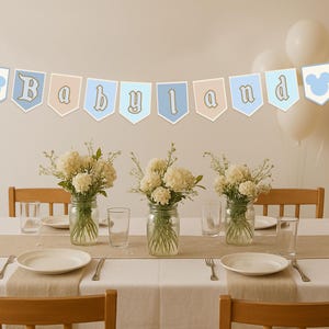Blå Disneyland babyshower-inbjudningsset för pojkar | Lyckligaste babyshowern på jorden | Blöjlotteri | Böcker för bebisar | Babyland-inbjudan bild 9