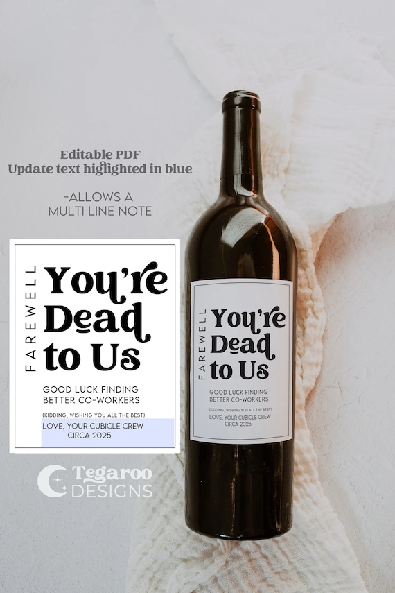 Goodbye Traitor Wine Label Funny Personalised Gift -  Portugal