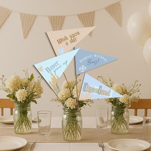 Niebieski spersonalizowany znak Disneyland, znak na baby shower, znak urodzinowy, pobieranie cyfrowe, minimalistyczny nowoczesny | Urodziny chłopca zdjęcie 14