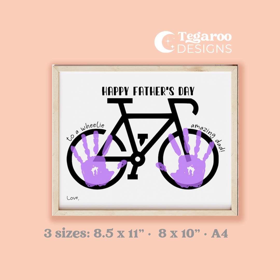 Scribbler Have A Wheelie Good Father’s Day Playful Cycling Illustration Father’s Day Card