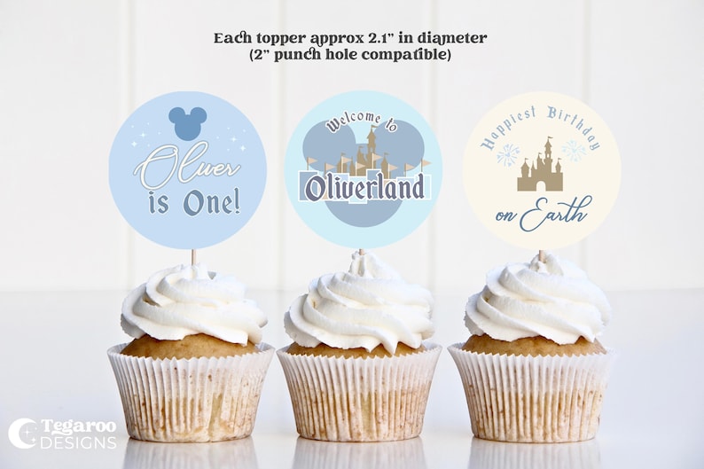Póster con foto del primer cumpleaños del niño de Disneyland azul / El cumpleaños más feliz del mundo / Póster con foto del primer año / El primer año del bebé / El año en fotos imagen 10