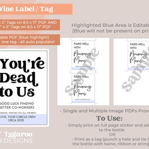 Farewell You're Dead to Us | New Job Gift | Coworker Gift | Goodbye ...