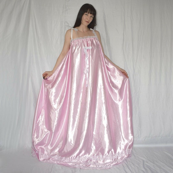 Oversize Sissy Satin Lingerie* 4XL 64 * Babydoll* NEGLIGEE * Nightgown Dress