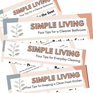 Home Cleaning Tips and Chore Sheets