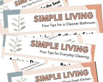 Home Cleaning Tips and Chore Sheets