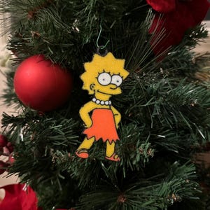 Lisa Simpson Christmas ornament