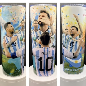 Lionel Messi Qatar 2022 20oz Stainless Steel Tumbler Cup