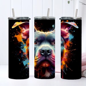 Pitbull Dog - 20oz Stainless Steel Tumbler