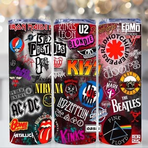 Classic Rock Bands - 20oz Stainless Steel Tumbler