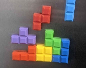 Classic Video Game Magnets - Tetris - Perfect Stocking Stuffer