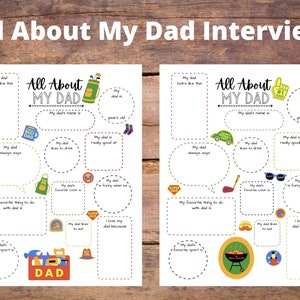 Alles over papa-interview! Alles over papa-vragenlijst! Vaderdagcadeau! Vaderdagcadeau van Kids! Vaderdagcadeau voor papa of opa!