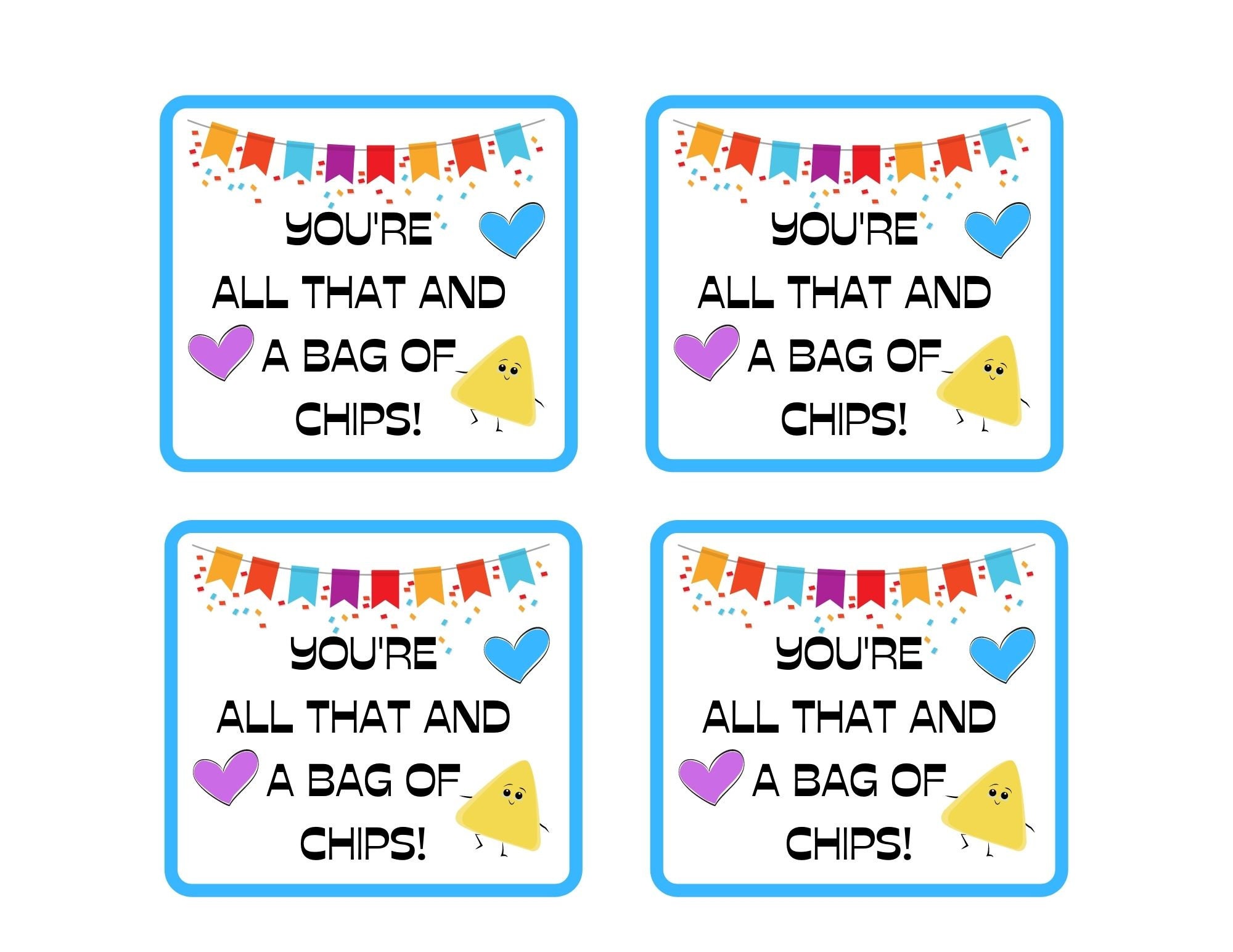 You're All That and a Bag of Chips! Chip Tag! - Etsy you-re-all-that-and-a-bag-of-chips-chip-tag-etsy