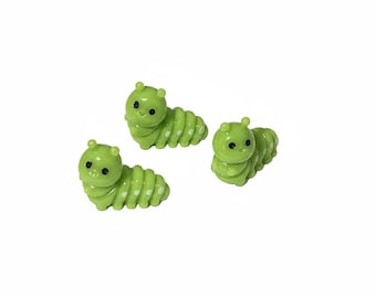 insect - caterpillar - miniature Montessori language object trinket craft dollhouse resin