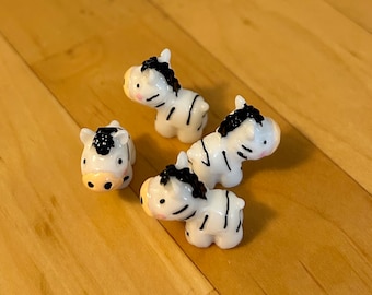 zebra - miniature montessori language object trinket