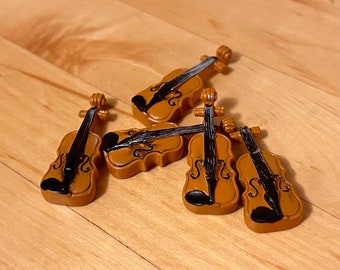 violin - miniature montessori language object trinket resin craft dollhouse