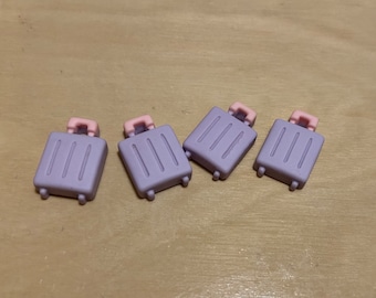 luggage - miniature Montessori language object trinket craft dollhouse resin