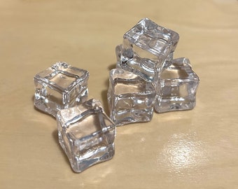 ice - miniature Montessori language object trinket craft dollhouse resin