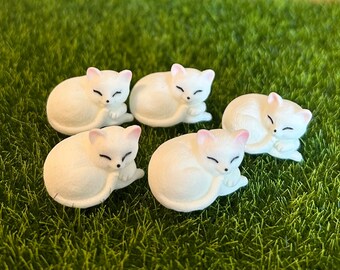 cat - miniature Montessori language object trinket craft diy dollhouse resin