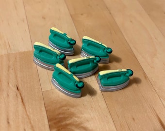 iron - miniature Montessori language object trinket craft dollhouse resin