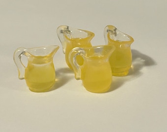 jug - juice - miniature Montessori language object - sensory bin - trinket craft diy dollhouse resin toy