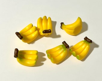 banana - miniature Montessori language object trinket resin craft dollhouse