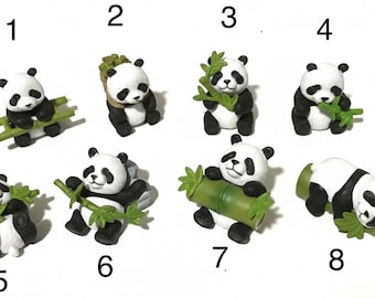 panda - school miniature figurine ornament craft dollhouse resin animal decoration car decor fairy garden cake landscape gift cute animal
