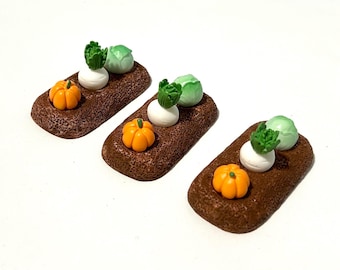 vegetable - farm - miniature montessori language object trinket resin craft dollhouse decoration