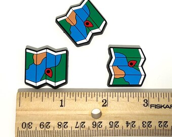 map - miniature montessori language object trinket dollhouse mini object flatback diy decoration plastic charm