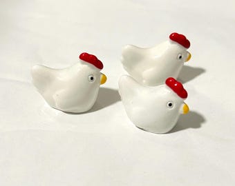 hen - miniature Montessori language object trinket resin craft dollhouse