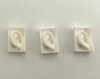ear - miniature Montessori language object - sensory bin - trinket craft diy dollhouse resin toy