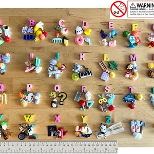 Montessori language objects ABC miniatures trinkets - Alphabet Letter Sounds - Phonics - I Spy - sensory bin - preschool, homeschool