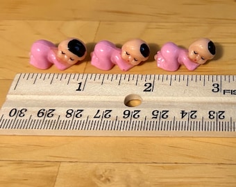 baby - infant - miniature Montessori language object trinket resin craft dollhouse