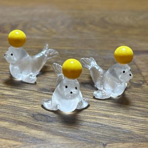 seal - miniature Montessori language object trinket resin craft dollhouse