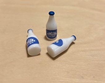 milk - miniature Montessori language object trinket craft dollhouse resin