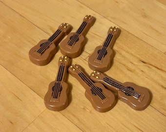 guitar - miniature Montessori language object trinket resin craft dollhouse