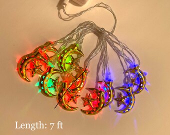 Sets of Eid/Ramadan Lights, Decorative Light,Small Lights, Multi Color Lights,Celebration Lights,Muslim Eid Lights,Islamic decoration Lights