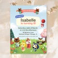 Animal Crossing Birthday Invitation Template: Editable Canva Design (Digital Download) product logo
