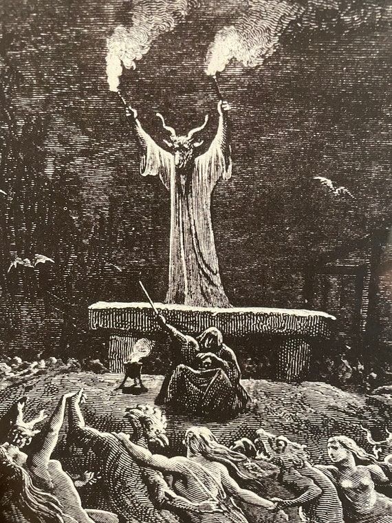Gustave Dore Witches Sabbath Framed Print Black Frame La Danse Du