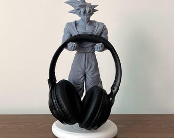 Goku Multi-Functional Holder & Lamp | Headphone Stand | PS4/PS5 Controller Stand | Smartphone Dock | Anime Fan Gift | Gamer Desk Accessory